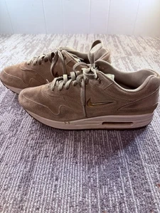 Nike Air Max 1 Schuhe Herren Größe 10 Pilz Wildleder Juwel Swoosh Premium 918354-201 - Bild 1 von 9