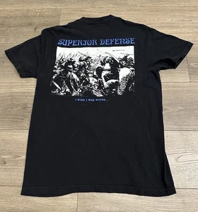 Camisa Superior Defense Supdef talla mediana I Wish I Was Worst negra rara - Imagen 1 de 6