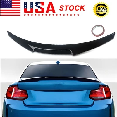 Gloss Black M4 Rear Trunk Spoiler Wing For BMW F87 M2 F22 M240i 2014-2020 Foto 1 de 4