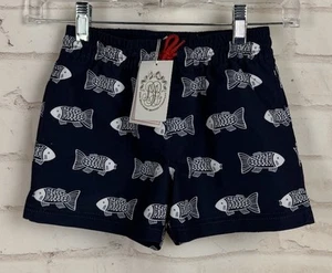 The Beaufort Bonnet Company Tortola Swim Trunks Navy Fish Size 5 NWT!!! - Picture 1 of 5