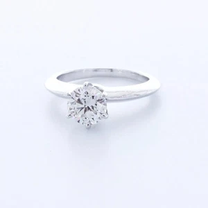 Solitär Verlobungsring 14K Gold klassisch 1,01 ct rund Lab-gezüchtet Diamant E VS2 - Bild 1 von 11