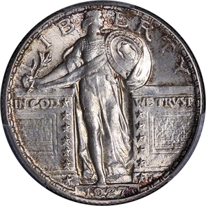 1927-P Standing Liberty Quarter PCGS MS64 Nice Eye Appeal Nice Strike - Picture 1 of 4