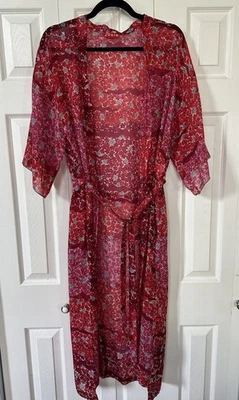 Bata ligera floral para mujer Josie Natori talla S Foto 1 de 4