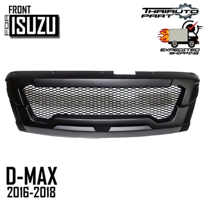 Parrilla delantera malla negra mate para camioneta Isuzu D-MAX DMAX Ute 2016-2019 Foto 1 de 4