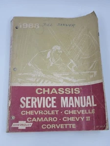 1968 Chevy Chassis Service Manual Camaro Chevelle Corvette Chevy II ST 130-68 - Bild 1 von 7