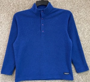 Vintage Patagonia Kid's EL Cap Snapover 1/4 Fleece Jacket Size Large 12 63333 - Picture 1 of 13
