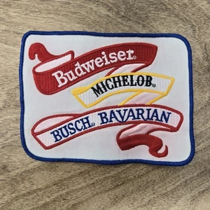 Anheiser Busch Beer Family Large 7.5"x5.5" Embroidered Patch Michelob Budweiser - Picture 1 of 4