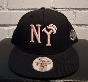Headgear New York Black Yankees Negro League Baseball Fitted Black Hat 7 1/4 - Picture 1 of 11