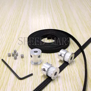 3 poleas de sincronización de aluminio GT2 y cinturón de 5 m para impresora 3D RepRap Prusa Mendel - Imagen 1 de 7