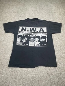 2006 NWA The Worlds Most Dangerous Group T Shirt Ruthless Records Y2K Faded - Picture 1 of 9