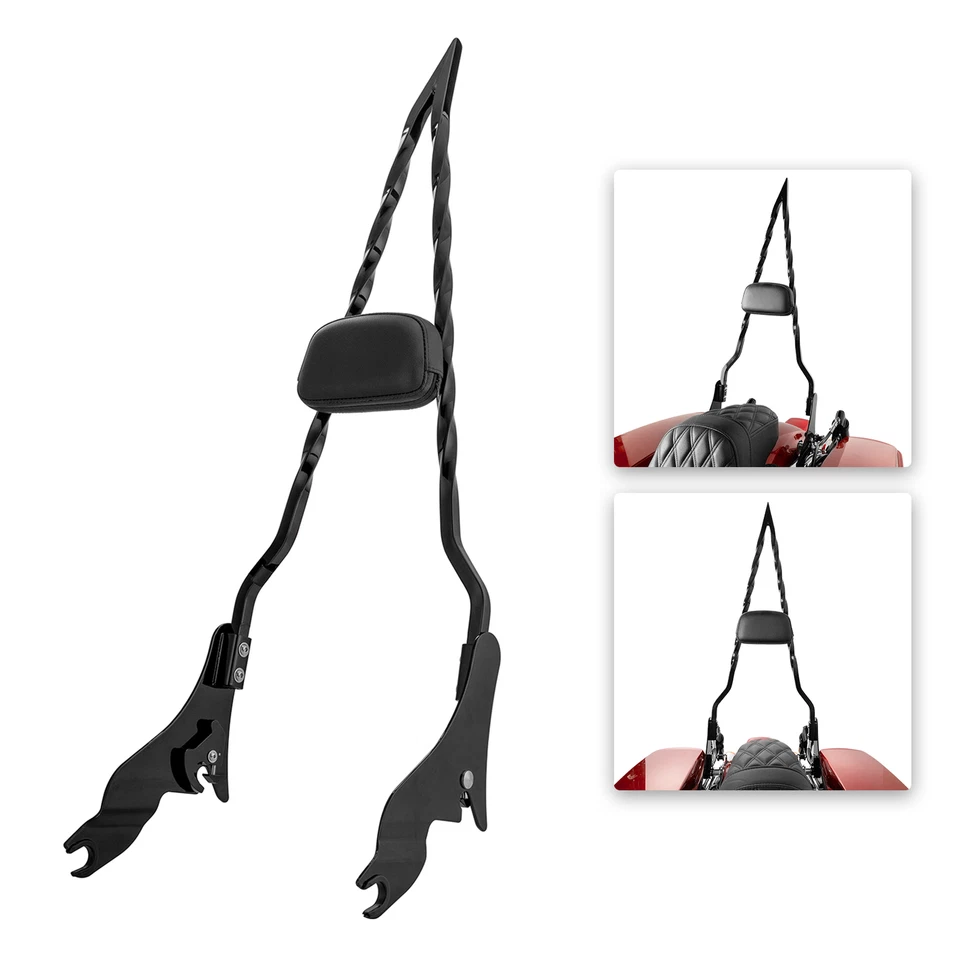 Respaldo desmontable 31" barra Sissy para Harley Street Road King Road Glide 09-25 Foto 1 de 4