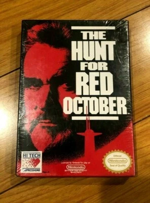 The Hunt For Red October NES 1991 Nintendo HiTech Sean Connery NOS Sealed - Image 1 of 4