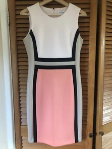 Calvin Klein Dress, 8/10, BNWOT, Colourblock Dress, RRP £90 - Picture 1 of 4