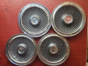1965 MERCURY MONTCLAIR MONTEREY PARK LANE 15" WHEEL COVERS HUBCAPS SetOF 4 - Picture 1 of 14