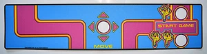 MS. PAC-MAN CPO Screen Printed Die Cut Midway Logo - PERFECT! - Picture 1 of 4