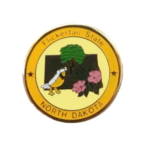 North Dakota Pins State of North Dakota Emblem Pin Travel Vacation Souvenir Pin  - Picture 1 of 4