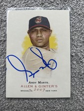 2007 Topps Allen & Ginter Baseball #65 Andy Marte Cleveland Indians Signed Auto