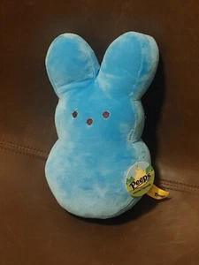 Peeps Just Born Plush Blue Bunny Rabbit 9 IN Easter Toy - Picture 1 of 9