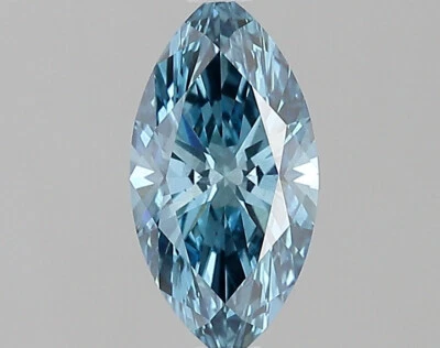 1.11 CT Marquise Fancy Vivid Blue Lab Grown Diamond - Image 1 of 2