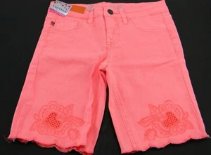 VIGOSS Girls' Stretch The Thompson Bermuda Short, Summer Sunset/Pink Size 14 - Picture 1 of 4