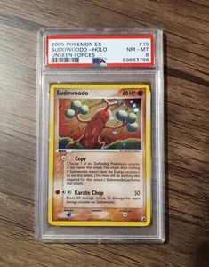 Sudowoodo 15/115 EX Unseen Forces Holo Rare Pokemon - PSA 8 NM - MT - Picture 1 of 2