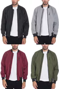 Herren Premium Multi Pocket wasserdicht gepolstert Reißverschluss Flugbomberjacke - Bild 1 von 14