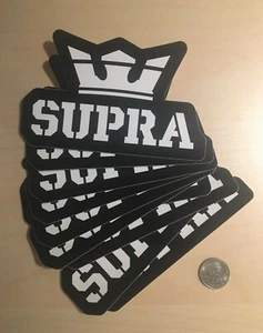 SUPRA Footwear AUFKLEBER Supra Footwear Skateboard 1 Sticker Longboard Decal - Bild 1 von 1