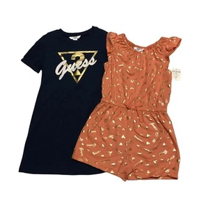 GUESS GIRLS SET OF 2, DRESS & ROMPER SZ 3T NEW WITH TAG - Picture 1 of 10
