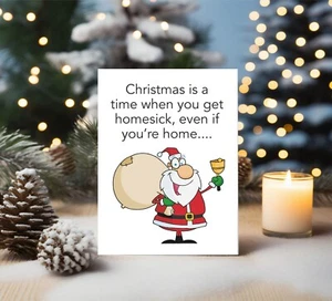 Tarjeta de Navidad divertida tarjeta grosera mejor amigo padres BCR412 - Imagen 1 de 3