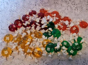 40 Kunststoff M&M Candy Happy Light Weihnachtsbeleuchtung Abdeckungen rot grün gelb orange - Bild 1 von 5