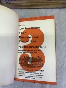 breeders sales company 1967 Fall Sale Book III, thoroughbred , with sale price - Foto 1 di 23