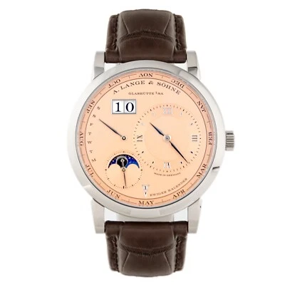 A. Lange & Sohne Lange 1 Perpetual Calendar Salmon Dial 41.9mm 345.056 Full Set - Image 1 of 4