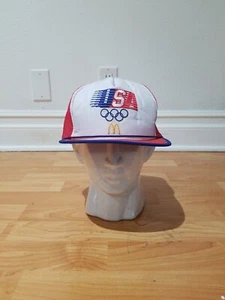 Vintage 1984 USA Olympics McDonalds SnapBack Trucker Hat Embroidered - Picture 1 of 8