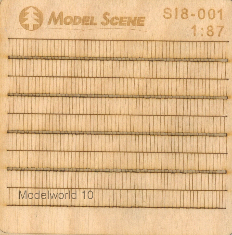 MODEL SCENE TEGOLE IN LEGNO  SCALA 1/87 H0  SIN8 001 - Immagine 1 di 1