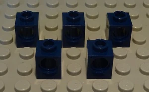 LEGO Technic Brick 1x1 Dark Blue 5 Piece - Picture 1 of 1