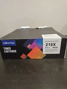 218X 218A Toner Cartridge 4 Pack - 3201DW Toner Replacement for HP 218A 218X ... - Picture 1 of 11