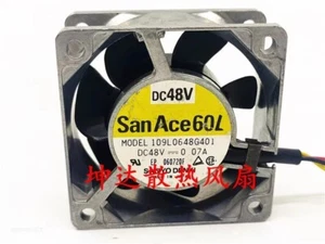 SANYO 109L0648G401 6cm 6025 48V 0.07A Aluminum Frame Dual Ball Fan - Picture 1 of 2