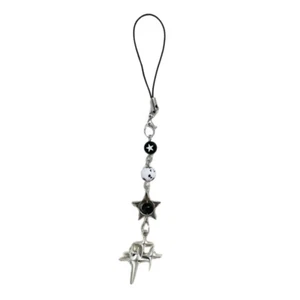 Phone Strap Handmade Beads Charm Fashionable Phone Strap Alloy Texture for Bags - Picture 1 of 8