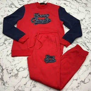 Chándal clásico azul marino Troop rojo para hombre nuevo con etiquetas - Imagen 1 de 4