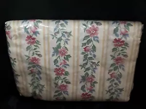 Vintage Thomaston Floral King Flat Sheet New in Package 108x102 Cotton Poly USA - Picture 1 of 4