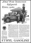 1930 Ethyl Gasoline Service Station Pump Inspection Vintage Photo Print Ad Ads5