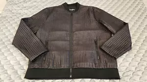Karl Lagerfeld Quilted Bomber Style Fashion Lightweight Jacket Black XXL NEW - Picture 1 of 11