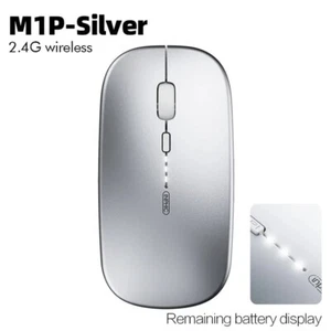 2.4Ghz Wireless UltraSlim USB Rechargeable Mouse Cordless Optical PC Laptop - Picture 1 of 6