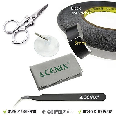 5mm x 50m Black Adhesive Tape Roll for iPhone iPad 1 2 3 4 iPod Samsung Tablet