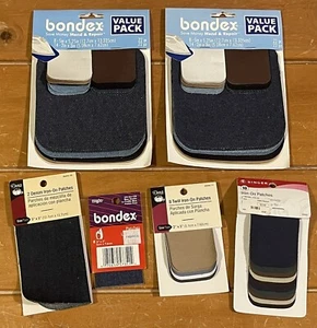 Lot Of 6 Packages Bondex Singer Iron On Patches Value Variety Packs Assortment - Picture 1 of 9