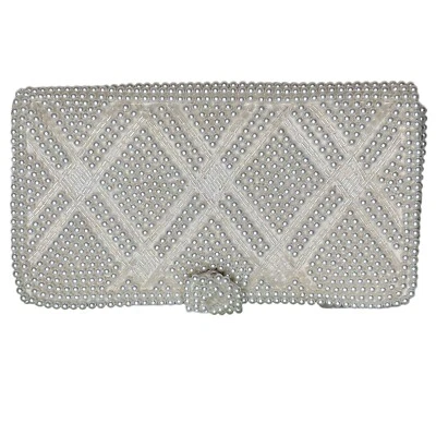 Vintage Clutch Bon Soir Handcrafted Italian Beads Evening Made In Japan Prom - Image 1 of 4