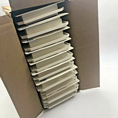 10 PKS MID-AMERICA 000301082 7" CUADRADO BEIGE FESTONEADO BLOQUE DE MONTAJE Foto 1 de 3