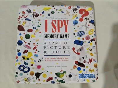 1995 I Spy Memory Game in Tin Box. All 75 Cards Included - Image 1 of 4