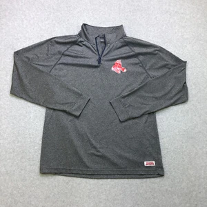 Boston Red Sox Pullover Men's Large Quarter Zip Golf Performane Stitches Flawed - Picture 1 of 10