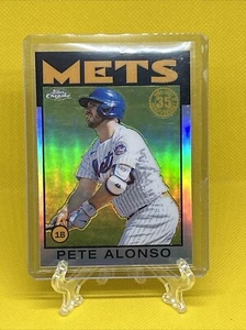 2021 Topps Chrome 86 redux 35TH ANNIVERSARY PETE ALONSO REFRACTOR card #86BC-10 - Picture 1 of 2